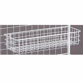 ディスプレイネット用網カゴ 白〔ストエキオリジナル〕