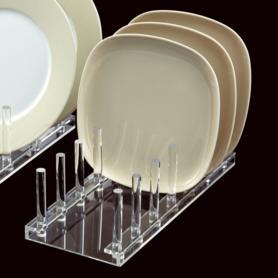 【3個】透明アクリル皿立て