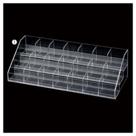 透明アクリル小物ボックス3段タイプ 幅59.8cm