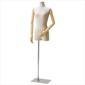 婦人腕付き芯地張トルソー〔ストエキオリジナル〕