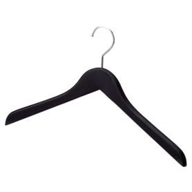 木製ハンガー【10本】 ブラック 屈折型(メープル)〔ストエキオリジナル〕