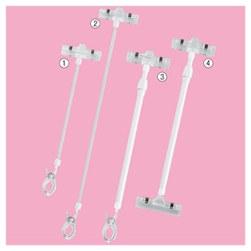 【2本】下向きポップカードクリップ〔ストエキオリジナル〕