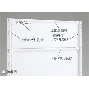 上部パネル 幅90cm ホワイト／BR50用〔ストエキオリジナル〕