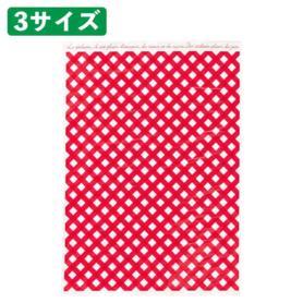 ギフトバッグ チェッククロス レッド