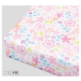 ヘッズ 包装紙 ウォーターカラーフラワー パステル 半裁