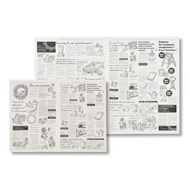 【500枚】ヘッズ 包装紙 ニュースペーパージャーナル