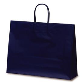 ベルベ 手提げ紙袋 マットバッグ ネイビー