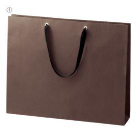 ショルダーバッグ ブラウン無地紙袋 黒ひも〔ストエキオリジナル〕