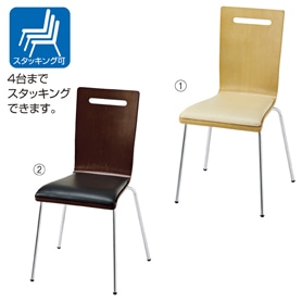 曲げ木チェア(座パッド付き)