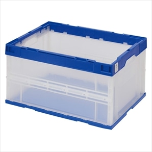 折りたたみコンテナ(透明) ブルーエコタイプ