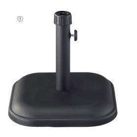 Amazon.co.jp: 不二貿易 パラソルベース 22kg 幅48×奥行48×高さ