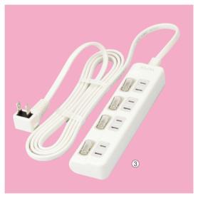 スイッチ付き節電タップ