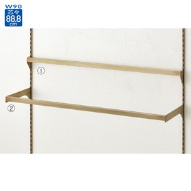 差し込み式角バーセット W90cm (スリット芯々88.8cm用) D3.5cm 【通販