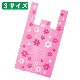 ヘッズ ラブリーフラワー OPPギフトバッグ レジ袋 ピンクフラワー