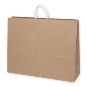 手提げ紙袋 丸ひもタイプ 茶無地