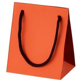 HEIKO 紙袋 ブライトバッグ マット貼り オレンジ