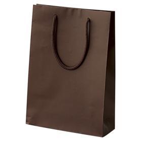 HEIKO 紙袋 ブライトバッグ マット貼り ブラウン