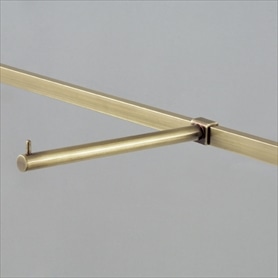 フェイスアウトハンガー シングル アンティークゴールド〔ストエキオリジナル〕 長さ25cm