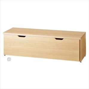 収納トロッコ コの字テーブル付き 幅120cm用 〔ストエキオリジナル〕