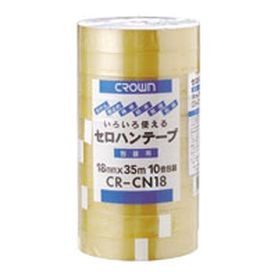 テープ クラウン セロハンテープ 18mm35m 10巻 CR-CN18