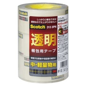 スリーエム スコッチ透明梱包用テープ313 3巻313 3PN