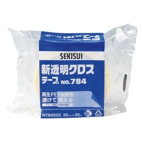 セキスイ 新透明クロステープ 50mm幅×25m巻 #784 N784X03