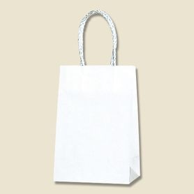 【25枚】HEIKO 紙袋 スムースバッグ 16-2 白無地