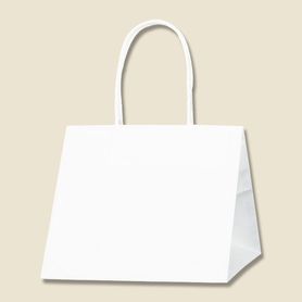 【25枚】HEIKO 紙袋 Pスムースバッグ 22-22 白無地