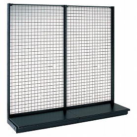 KS片面ネットタイプ 幅60cm 連結 ブラック