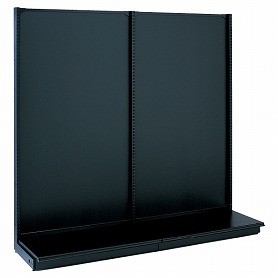 KS片面ボードタイプ 幅120cm 連結 ブラック