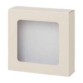 【10枚】窓付きギフトボックス アイボリー