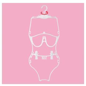 【新品】40本　低価格(最終価格)クリア水着ハンガー！需要期なのでお早めに！ 新品】40本 低価格(最終価格)クリア水着ハンガー！需要期なので