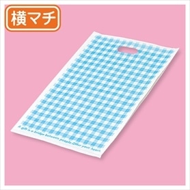 ヘッズ ブルーチェック ワッフルバッグ PEバッグ ハードタイプ ポリ袋