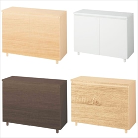 木製収納ボックス ハイタイプ 丸棒脚タイプ 幅90cm用〔ストエキオリジナル〕