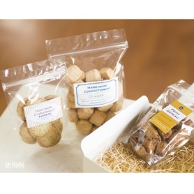 無地ジップスタンドバッグ クリア