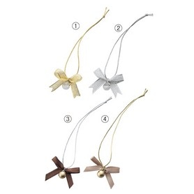 【10個】ヘッズ ビーズ付きゴムリボン