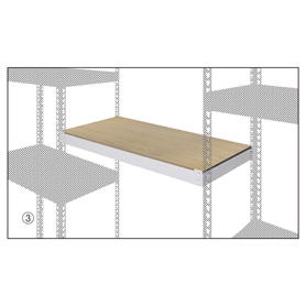 メタル＆ウッドラック 追加オプション ホワイト