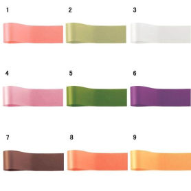 青山リボン サテンリボン ニューフローラルサテン 片面 6mm幅×92m