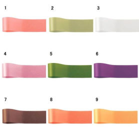 青山リボン サテンリボン ニューフローラルサテン 片面 13mm幅×92m