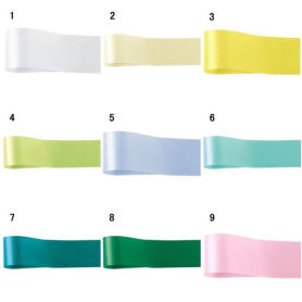 青山リボン サテンリボン カスタムサテン 片面 11mm幅×92m