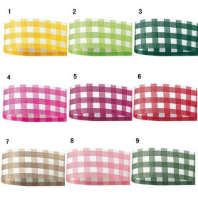 青山リボン ギンガムチェック 13mm幅×46m 