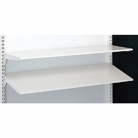 薄型スチール棚セット 2段可変式 幅60cm ホワイト