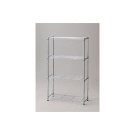 ワイヤーラック ローコスト 奥行35cm 高さ151cm 4段 アジャスタータイプ 〔ストエキオリジナル〕