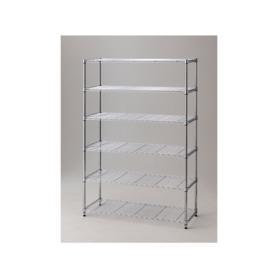 ワイヤーラック ローコスト 奥行45cm 高さ181cm 6段 アジャスタータイプ 〔ストエキオリジナル〕