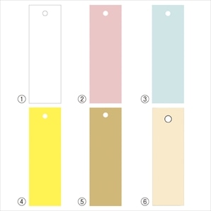 【500枚】カラーさげ札(色糸付き)