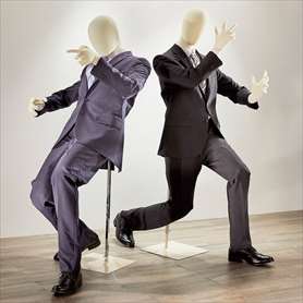 紳士全身フレキシブルトールマネキン