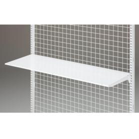 薄型スチール棚セット 2段可変式 W120cm ホワイト〔ストエキオリジナル〕