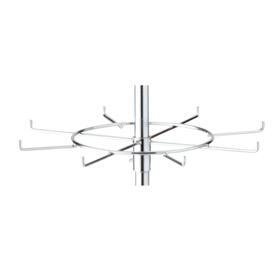 回転ハンガースタンド 円型フック/円型カゴセット〔ストエキオリジナル〕