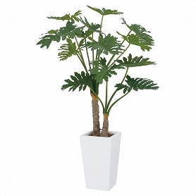 人工樹木 セローム2本立 フェイクグリーン 140cm 1台