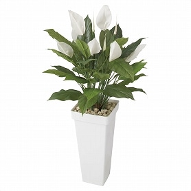 人工樹木 スパティフィラム フェイクグリーン 90cm 1台